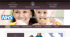 Desktop Screenshot of bedaledentalpractice.co.uk