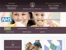 Tablet Screenshot of bedaledentalpractice.co.uk